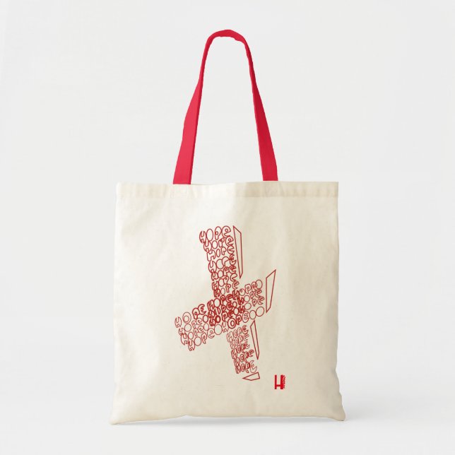 Bolsa Tote Saco do design da sensação da esperança bom (Frente)