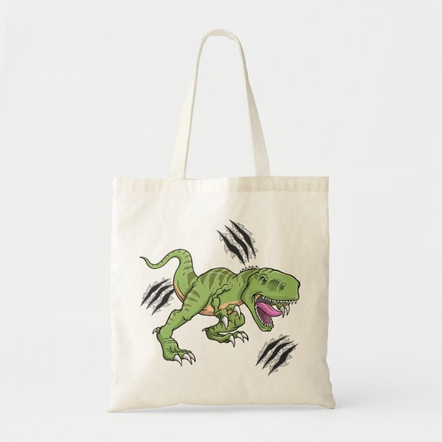 Bolsa Tote Saco do dinossauro do tiranossauro (Frente)