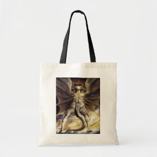 Bolsa Tote Saco do dragão: Grande dragão vermelho por