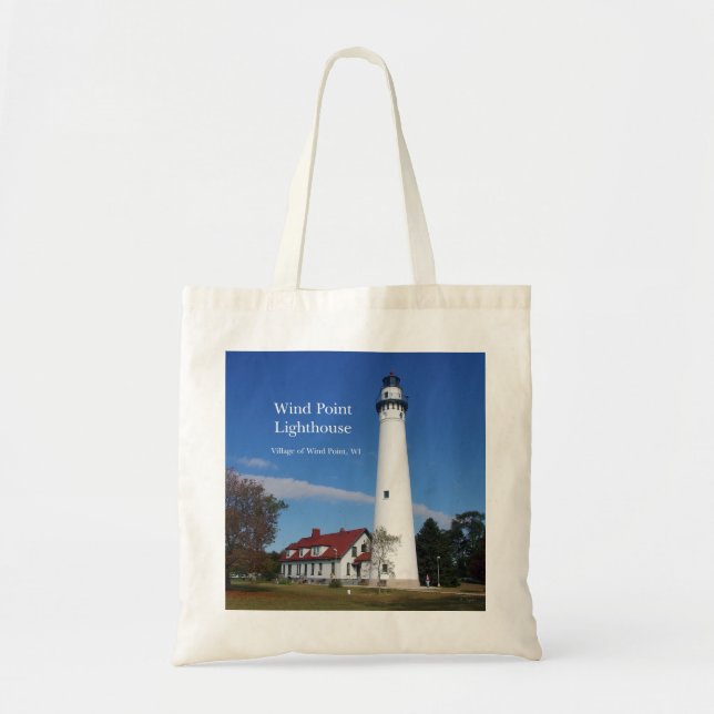 Bolsa Tote Saco do farol do Wind Point (Frente)