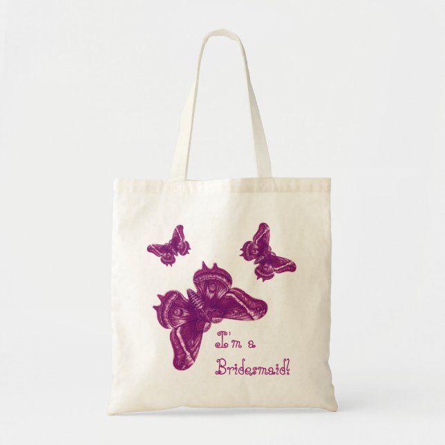 Bolsa Tote Saco do favor do casamento da dama de honra - (Frente)
