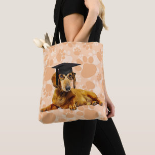 Bolsa Tote Saco do Formando Dachshund