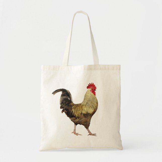 Bolsa Tote Saco do Galo-UM-Doodle-Doo (Frente)