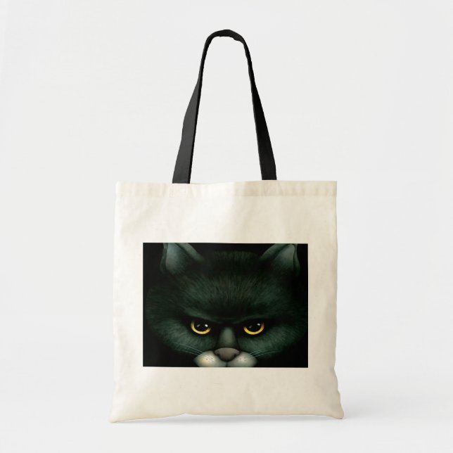 Bolsa Tote Saco do gato preto (Frente)