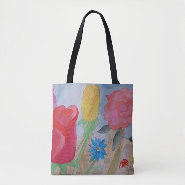 Bolsa Tote Saco do Jardim Flor de Verão (Frente)