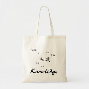 Bolsa Tote Saco do kanji   do conhecimento