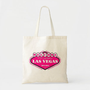 Bolsa Tote Saco do logotipo de Las Vegas do ROSA QUENTE