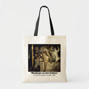Bolsa Tote Saco do macaco: Críticos da arte do macaco
