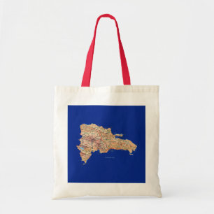 Bolsa Tote Saco do mapa da República Dominicana