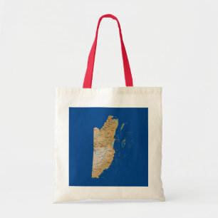 Bolsa Tote Saco do mapa de Belize