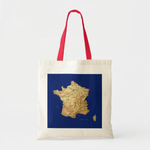 Bolsa Tote Saco do mapa de France
