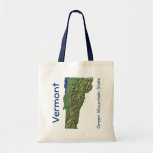 Bolsa Tote Saco do mapa de Vermont