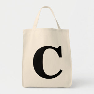 Bolsa Tote Saco do monograma
