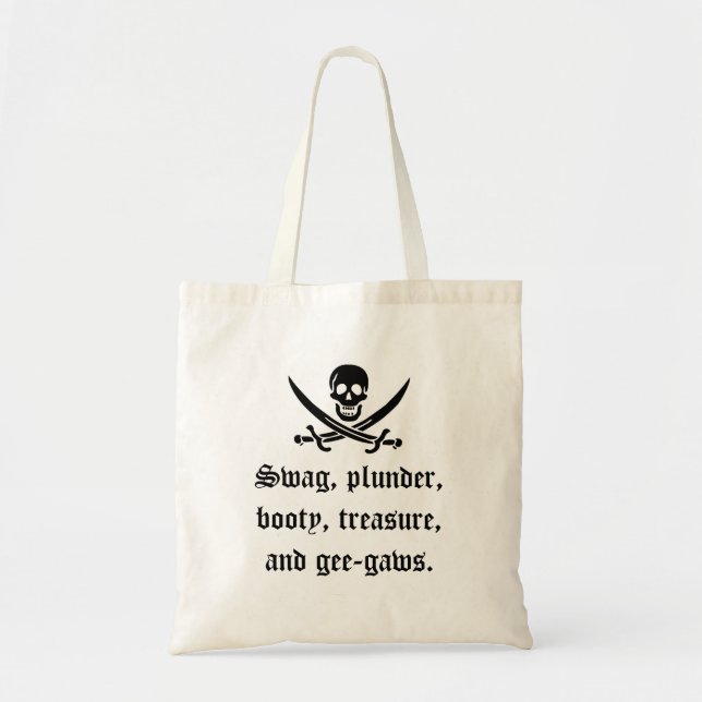 Bolsa Tote Saco do montante de um pirata! (Frente)