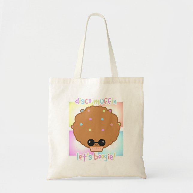 Bolsa Tote Saco do muffin do disco (Frente)
