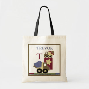 Bolsa Tote Saco do nome do bebê da construção