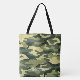 Bolsa Tote Saco do Ombro - Camuflagem Verde