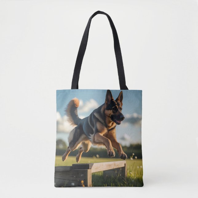 Bolsa Tote Saco do Ombro Elegante do german shepherd (Frente)