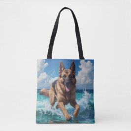 Bolsa Tote Saco do Ombro Elegante do german shepherd