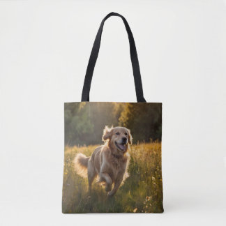 Bolsa Tote Saco do Ombro Elegante do Retriever do ouro