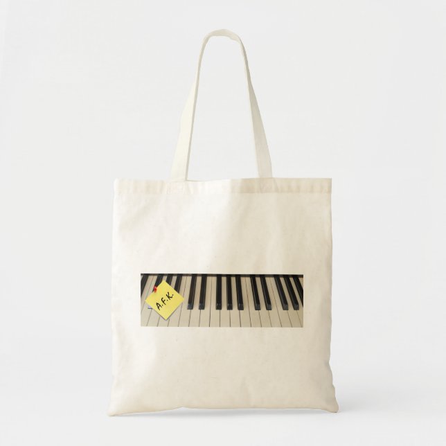 Bolsa Tote Saco do piano AFK (longe do teclado) - (Frente)