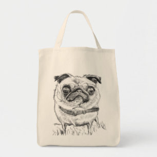 Bolsa Tote Saco do Pug