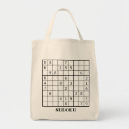 BOLSA TOTE SACO DO QUEBRA-CABEÇA DE SUDOKU