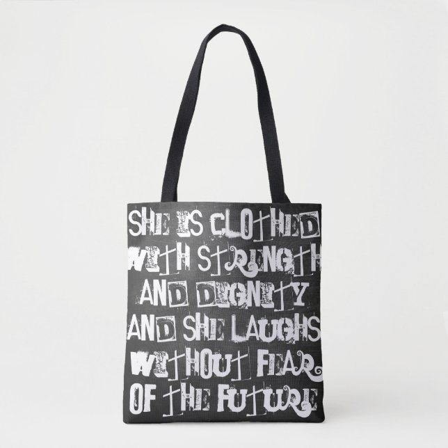 Bolsa Tote Saco do Rad Proverbs31 (Frente)