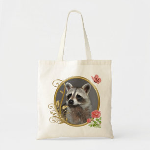Bolsa Tote Saco do retrato do guaxinim