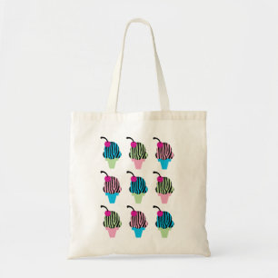 Bolsa Tote Saco do sorvete do impressão da zebra