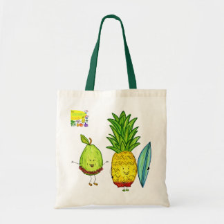 Bolsa Tote Saco do surfista do abacaxi da goiaba