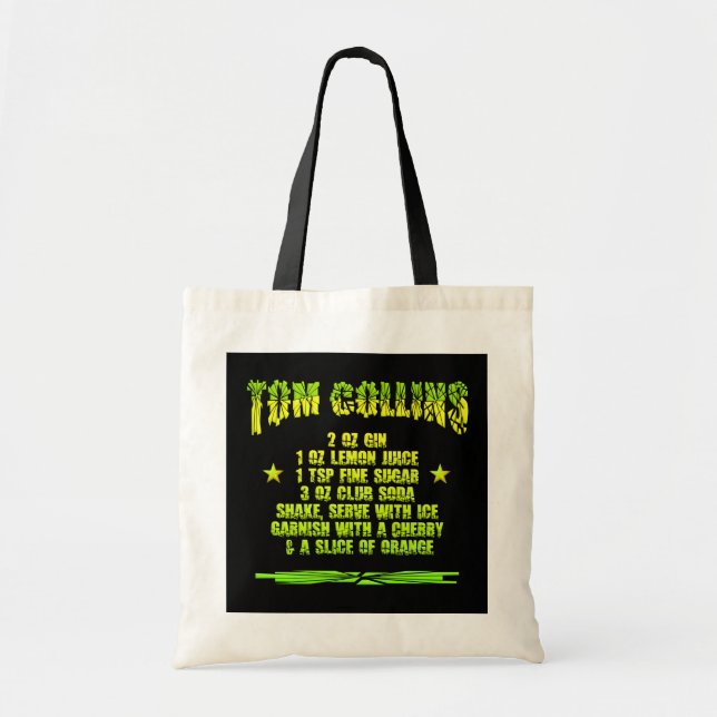 Bolsa Tote Saco do Tom Collins - escolha estilo e cor (Frente)