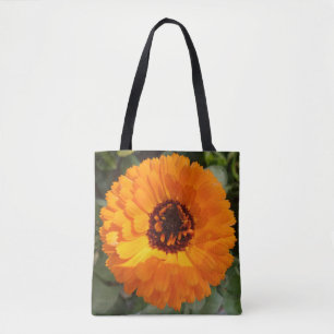 Bolsa Tote Saco do Toque da Flor Laranja