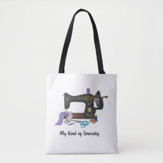 Bolsa Tote Saco do Toque de Costura