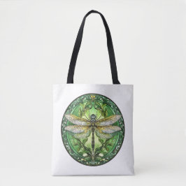 Bolsa Tote Saco do Toque de Dragonfly de Vidro ornamentado