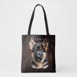 Bolsa Tote Saco do Toque de Puppy do german shepherd