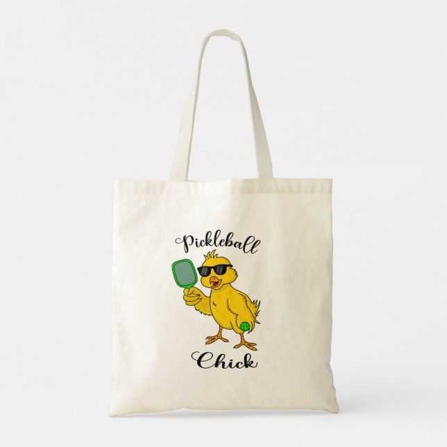 Bolsa Tote Saco do Toque do Pintinho de Pickleball (Verso)