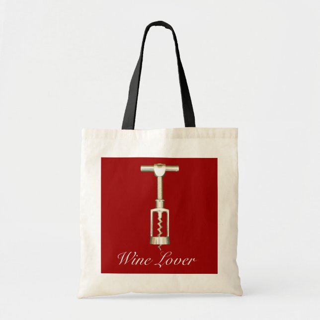 Bolsa Tote Saco do Toque do Vinho (Frente)