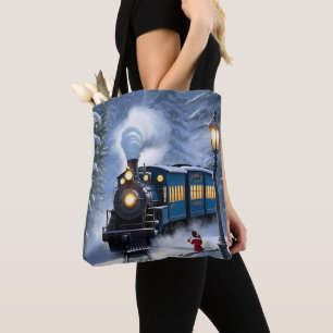 Bolsa Tote Saco do trem Polar Express   Acessórios festivos
