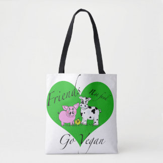 Bolsa Tote Saco do Vegan da comida dos amigos não