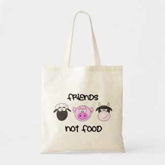 Bolsa Tote Saco dos desenhos animados da comida dos amigos
