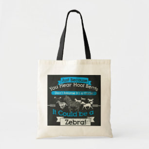 Bolsa Tote Saco dos hoofbeats da zebra