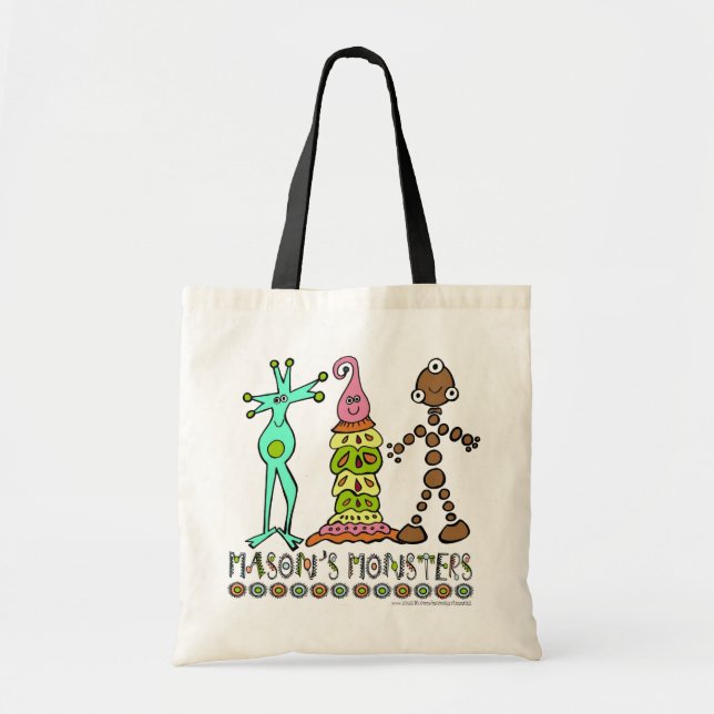 Bolsa Tote Saco dos monstro do pedreiro (Frente)