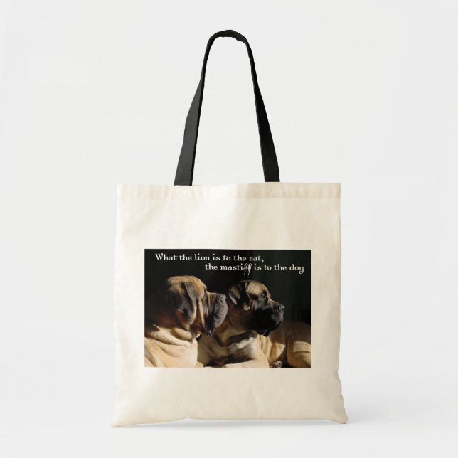 Bolsa Tote Saco dos pares do Mastiff (Frente)