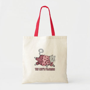 Bolsa Tote saco dos pijamas dos gatos
