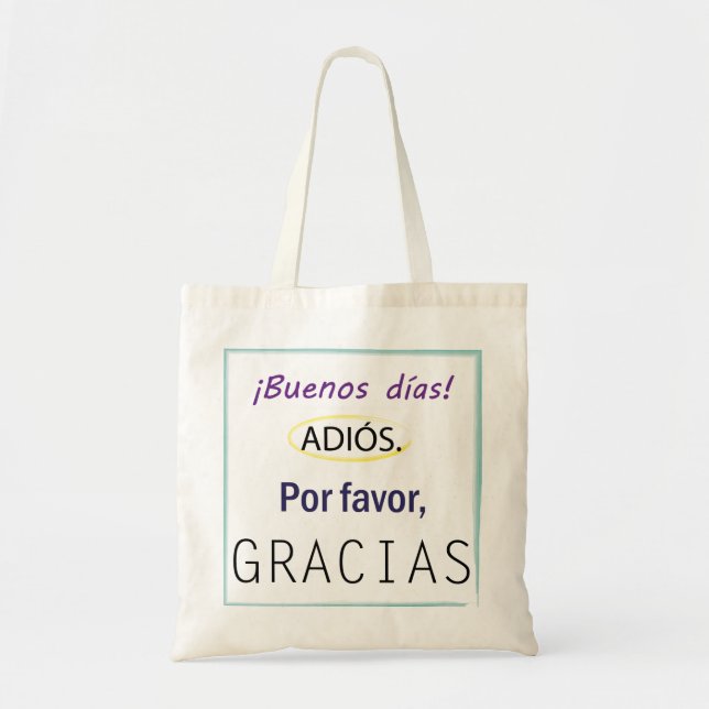 Bolsa Tote Saco dos "professores" (Frente)