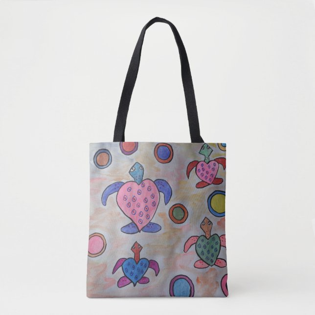 Bolsa Tote Saco dos Toques e Círculos (Frente)