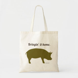 Bolsa Tote Saco engraçado do mercado do bacon