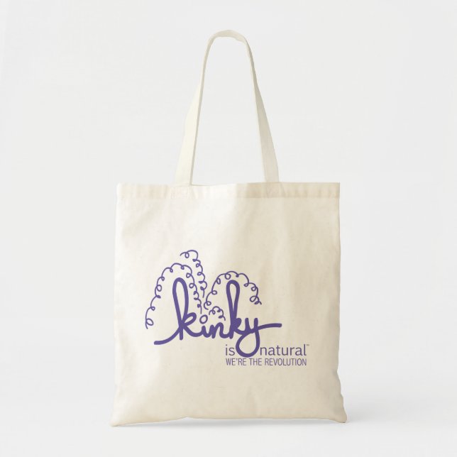 Bolsa Tote Saco espiral do logotipo - uva (Frente)