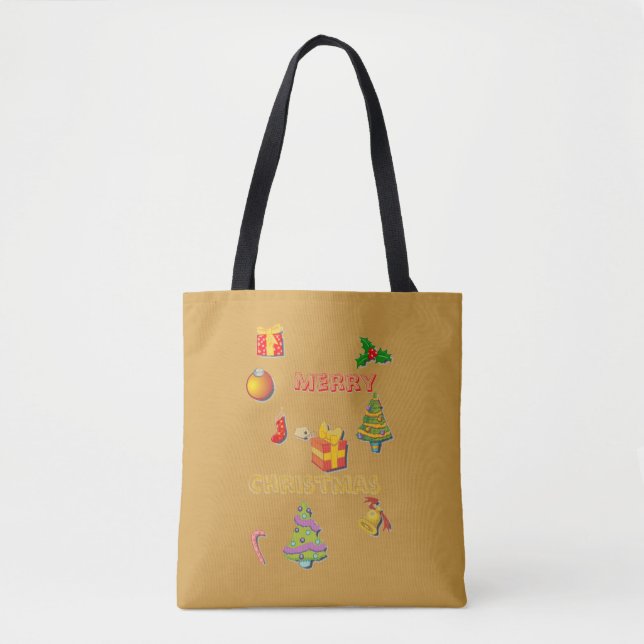 Bolsa Tote Saco Feliz de Natal (Frente)